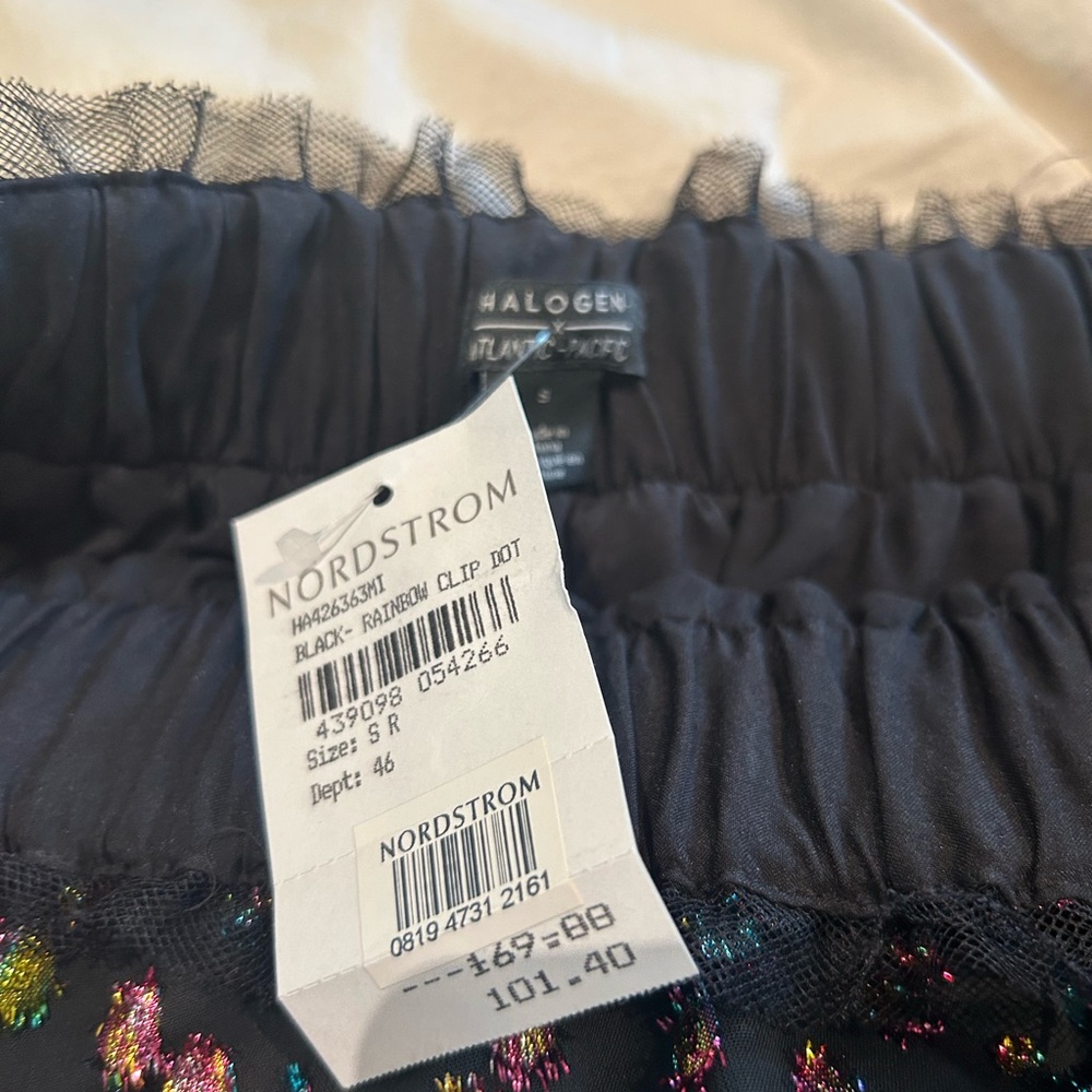 Halogen Nordstrom long black and multicolored skirt - Picture 5 of 6